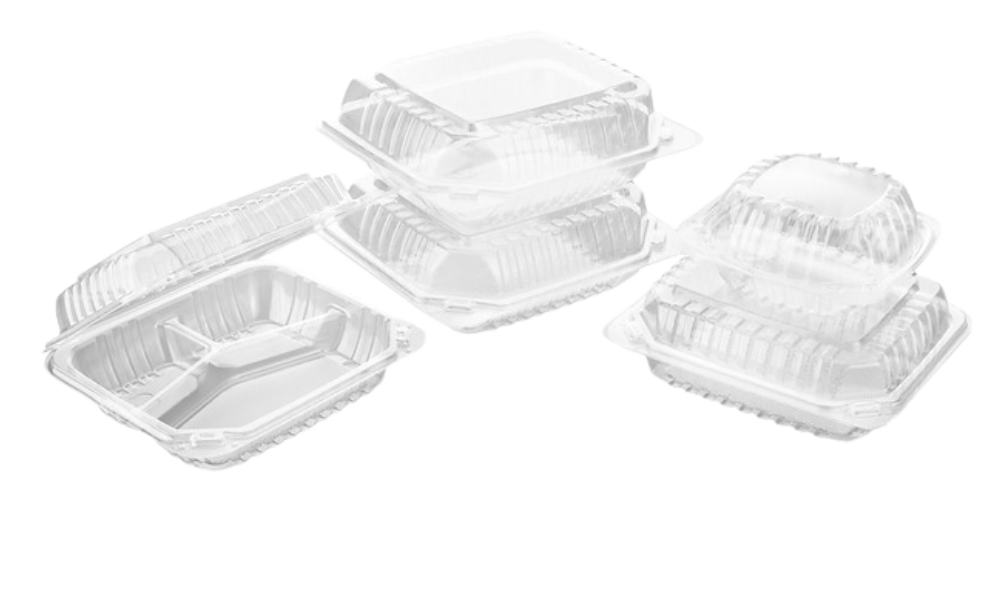 Clear Hinged Containers (PS)