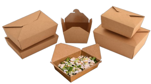 KRAFT Paper Take-Out Boxes